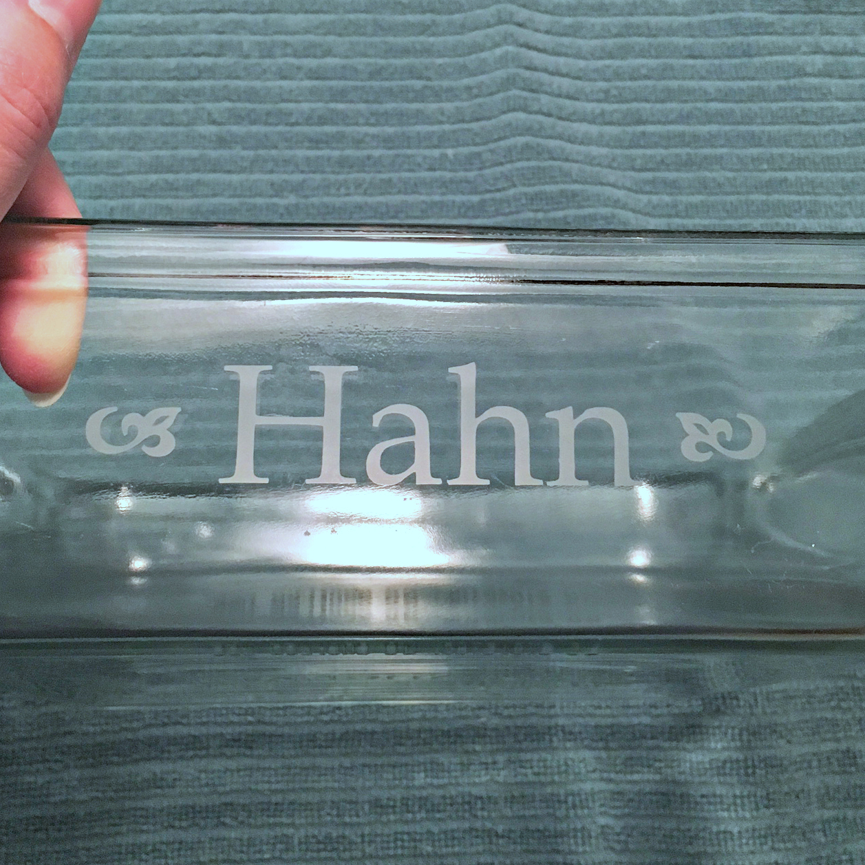 Bronwyn’s Handmade Christmas in July 2017: Etched Glass Casserole Dishes