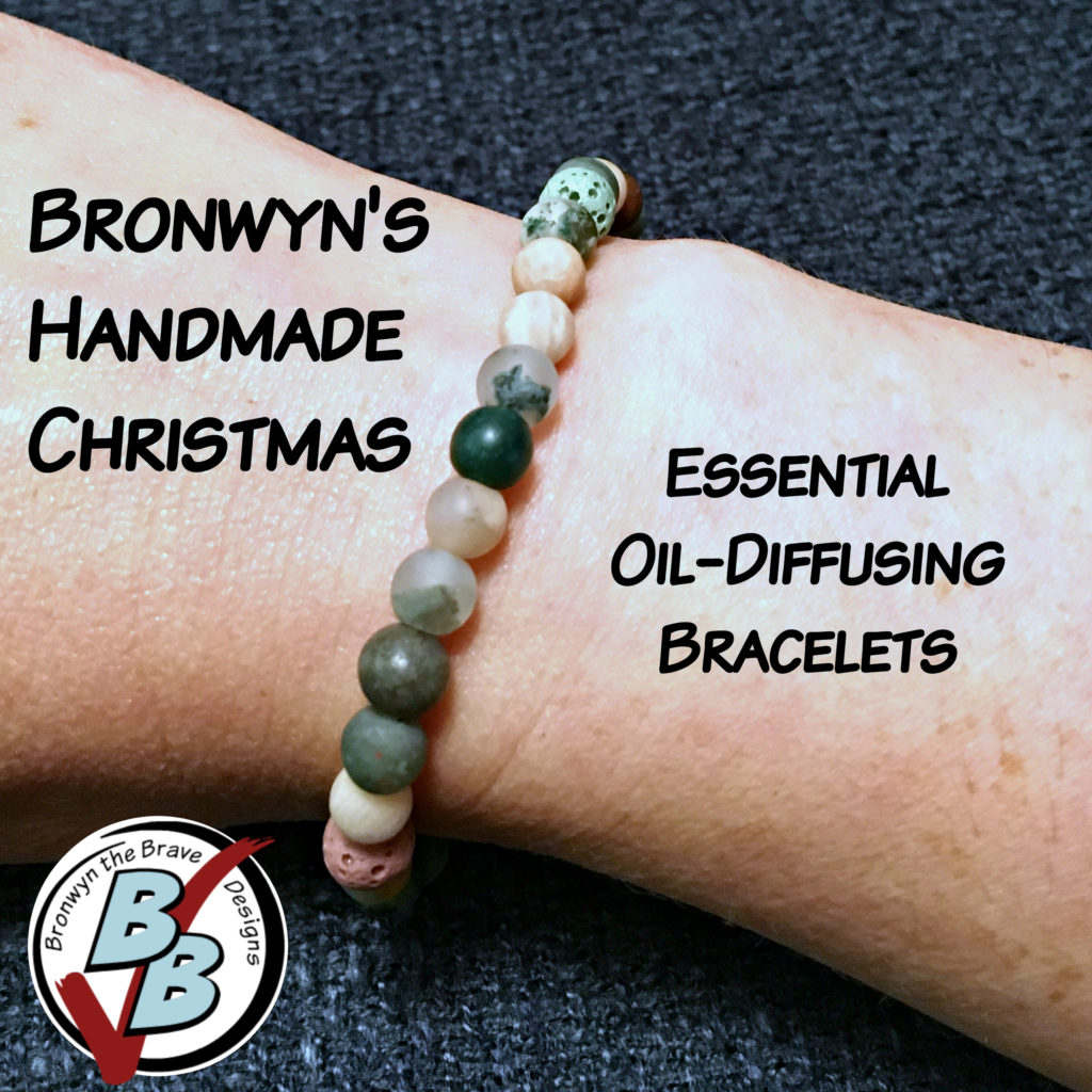 Essential oil-diffusing bracelet