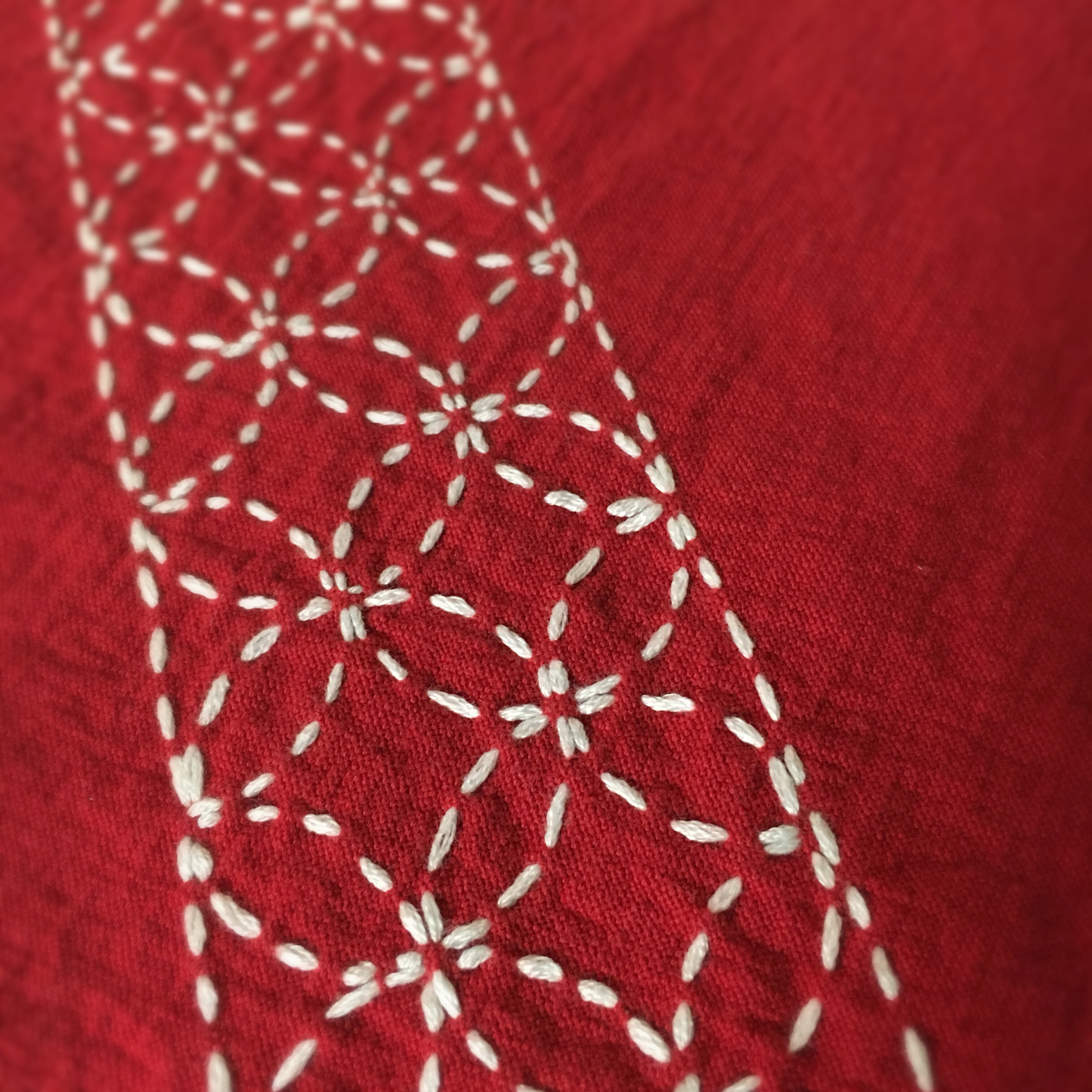 Sashiko-Embroidered Tea Towels: Bronwyn’s Handmade Christmas October 2017