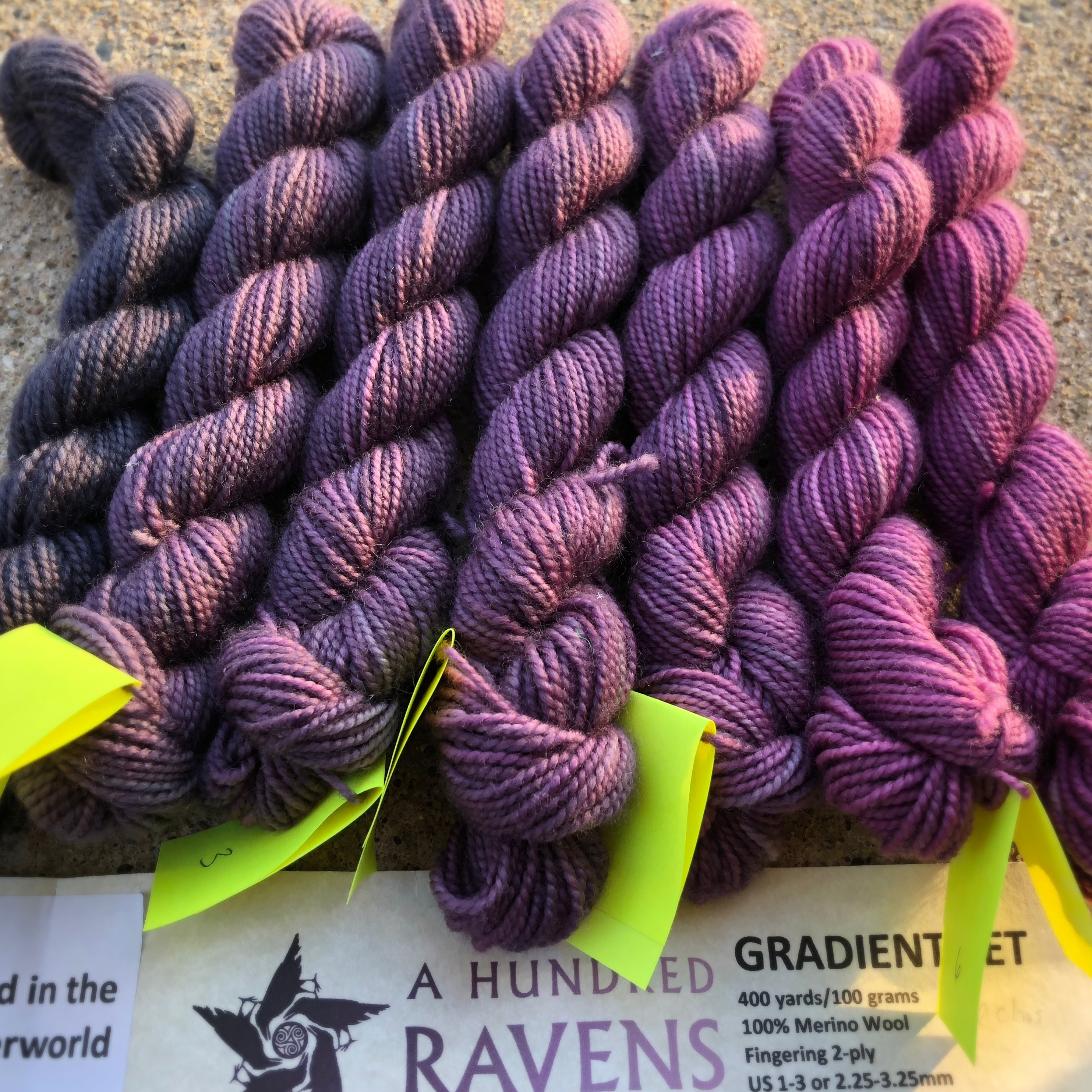 Tips for using gradient mini skeins. Cupid in the Underworld knit shawl pattern. Bronwyn the Brave Designs